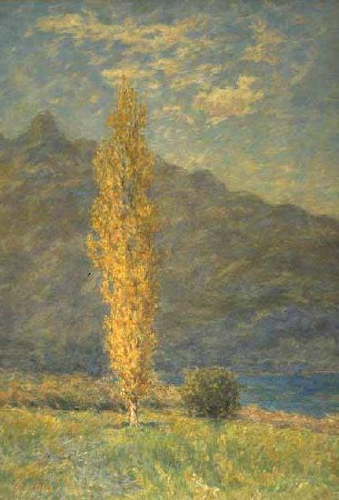Henri Decaisne Un Peuplier a laurore pras des lacs du Bourget Germany oil painting art